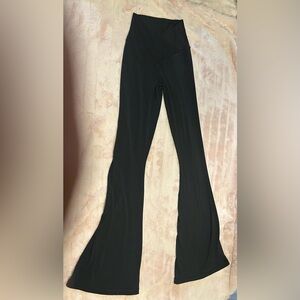Aerie crossover Black Flare Pants